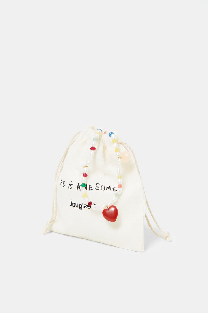 Gargantilla perlas arroz charms | Desigual