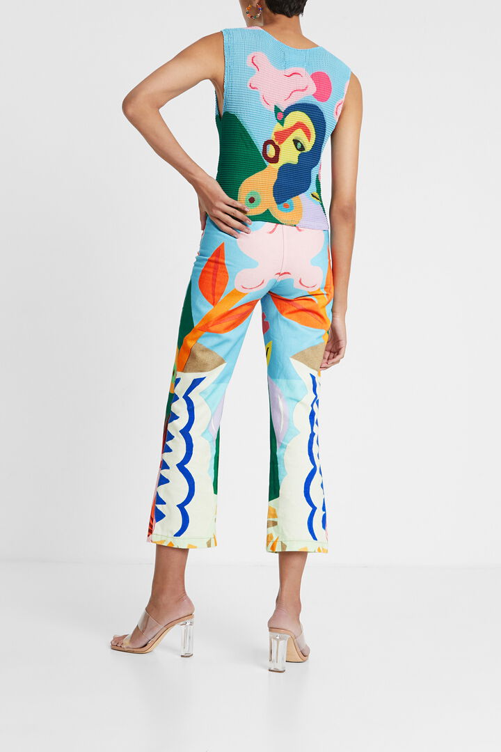 Recycled blouse with straps | Desigual