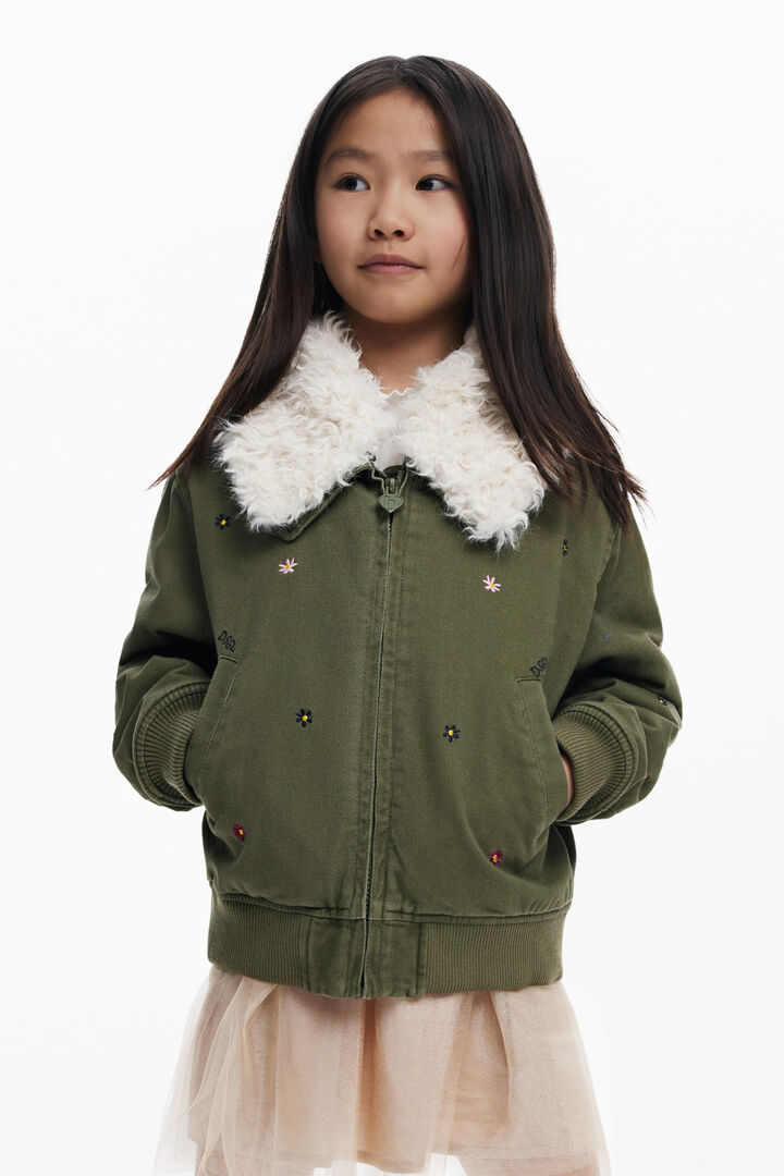 Fliegerjacke mit Fellkragen | Desigual