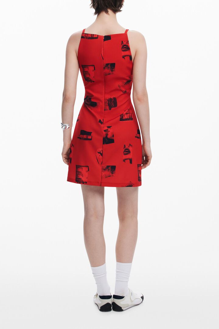 Postcard short dress