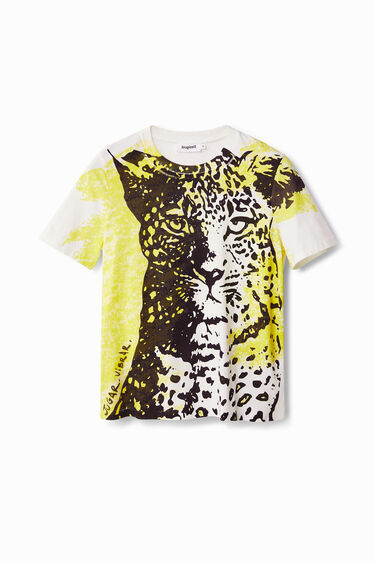Camiseta ilustración leopardo | Desigual