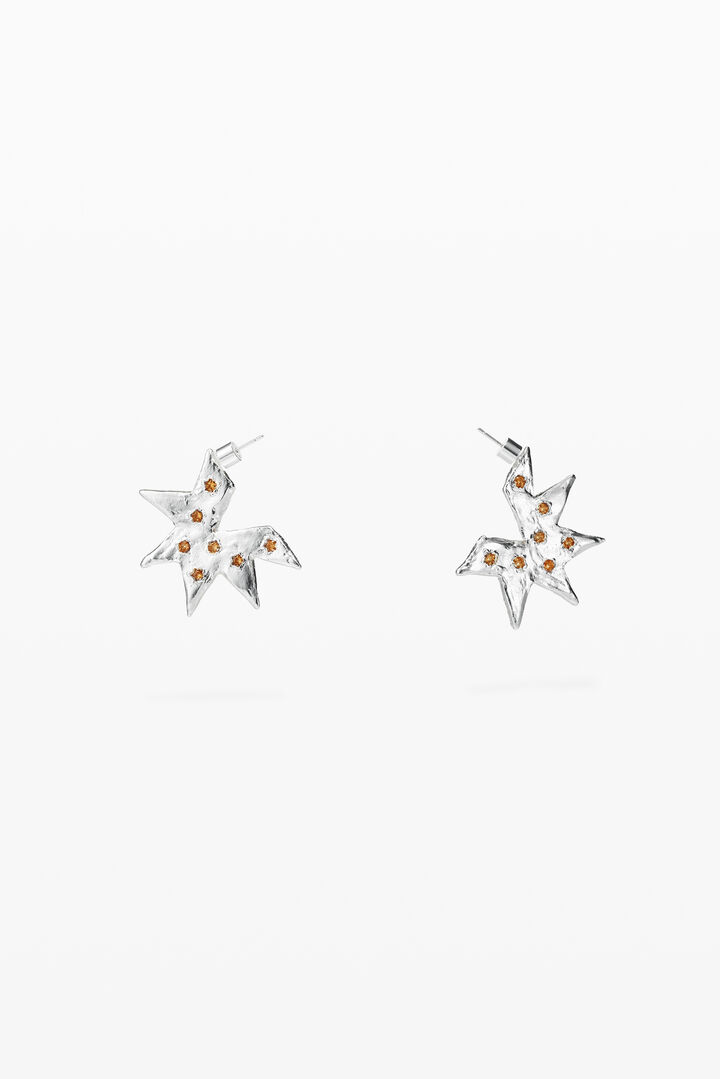Star-shaped silver earrings Zalio | Desigual