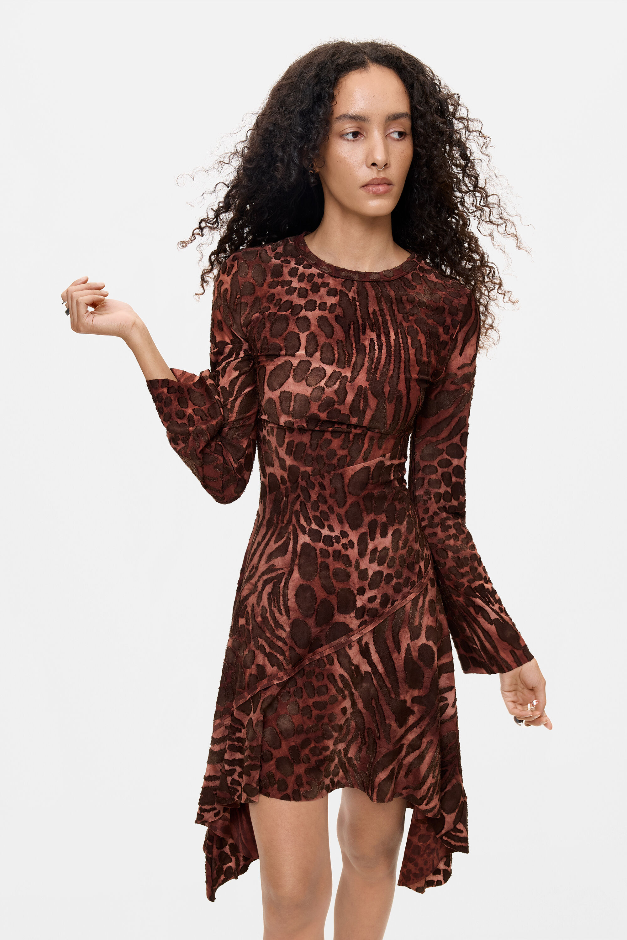 Kort fluwelen jurk - BLACK - XS