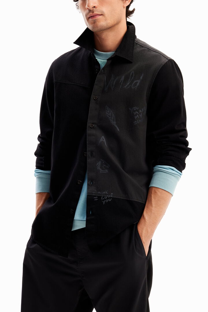Camisa patchwork dibujos | Desigual