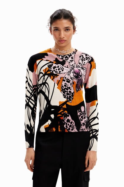Pullover Orchideen M. Christian Lacroix