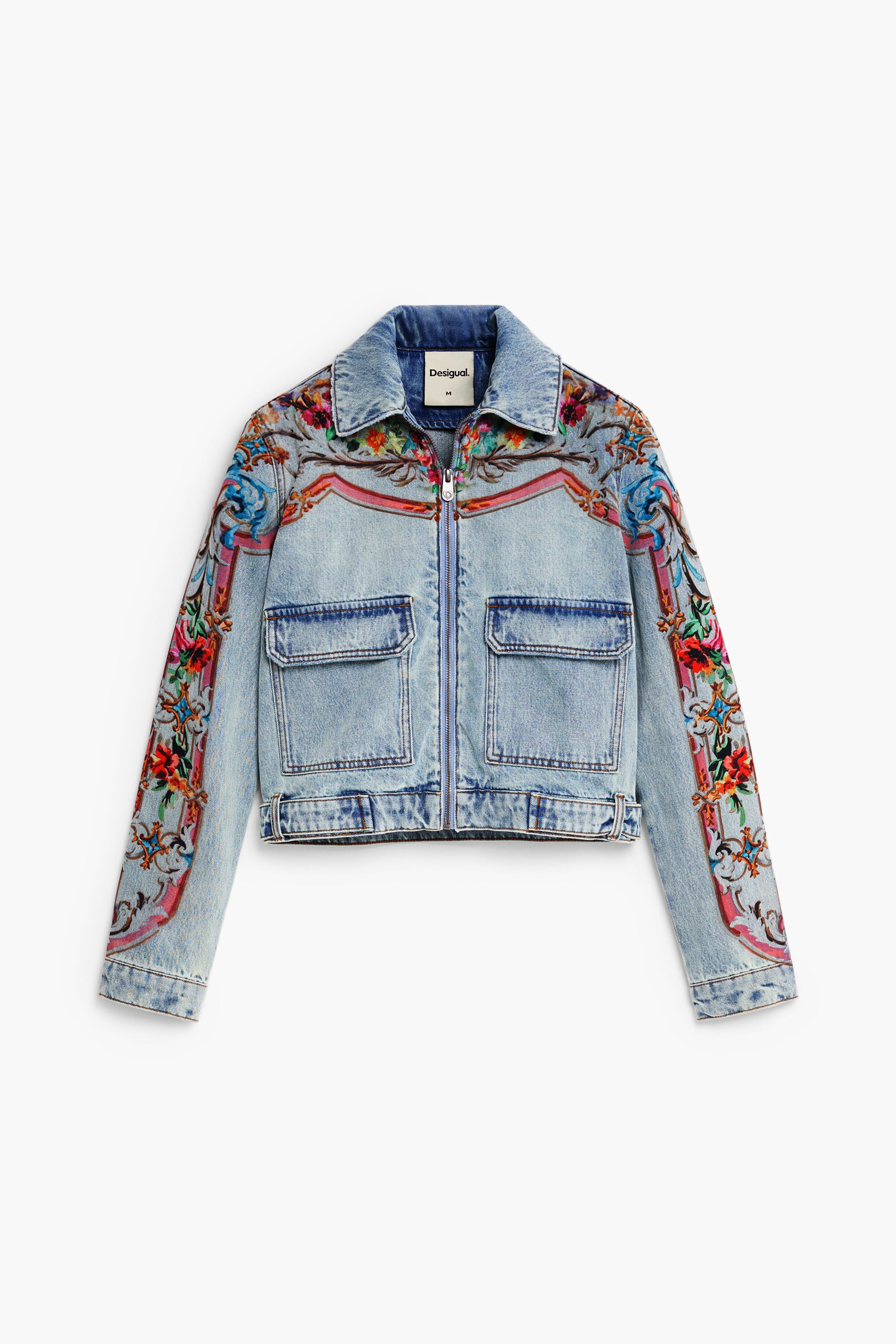 Ethnic denim jacket blue Women's I Desigual.com