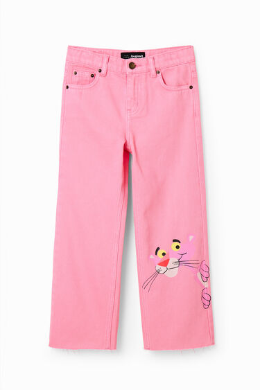 Calças de ganga brancas Pink Panther | Desigual