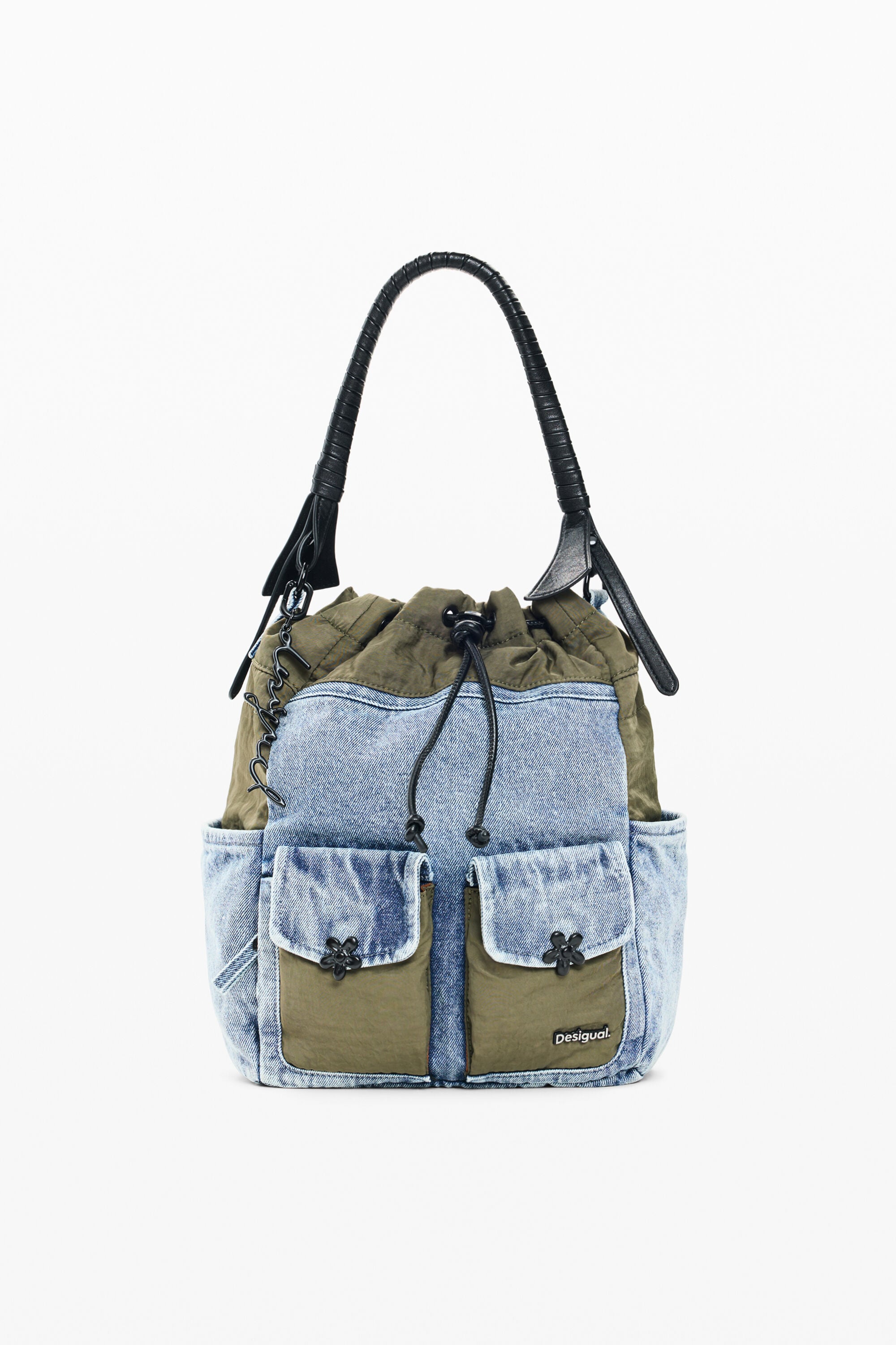 mochila mediana, Azul, U