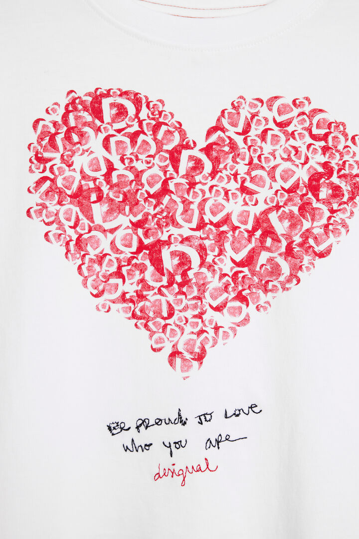 Camiseta manga corta corazón | Desigual