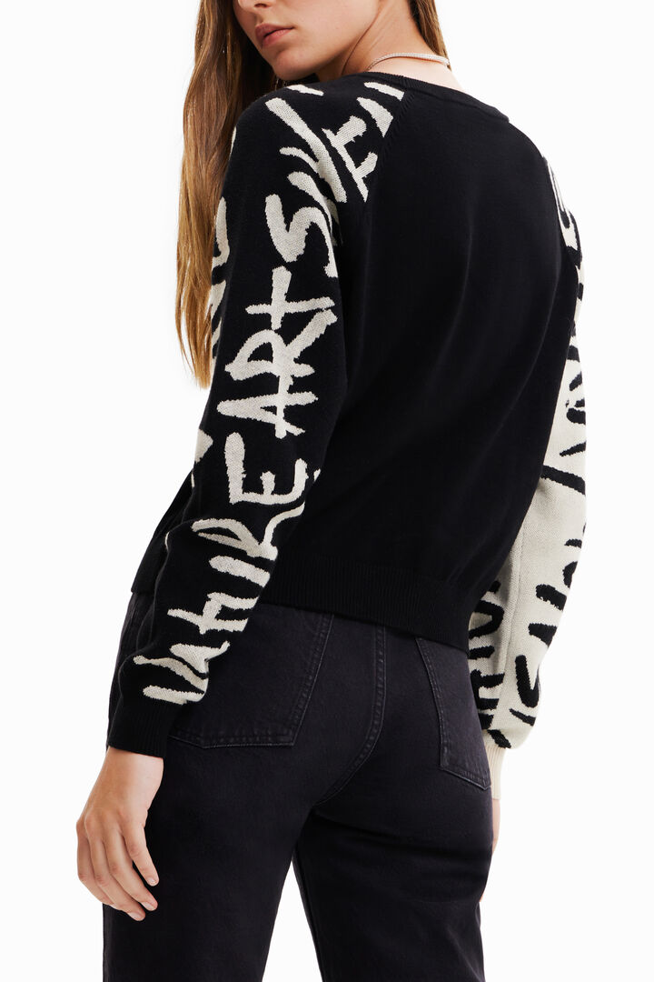 Manifesto sleeves jumper | Desigual