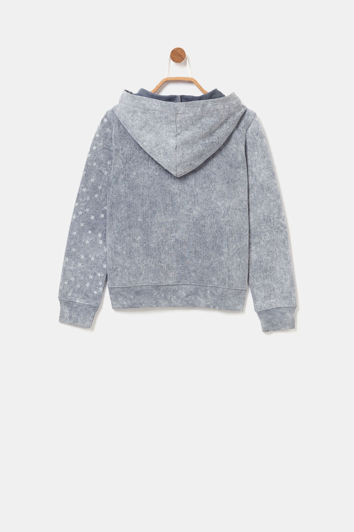 Hooded sweatshirt jacket | Desigual