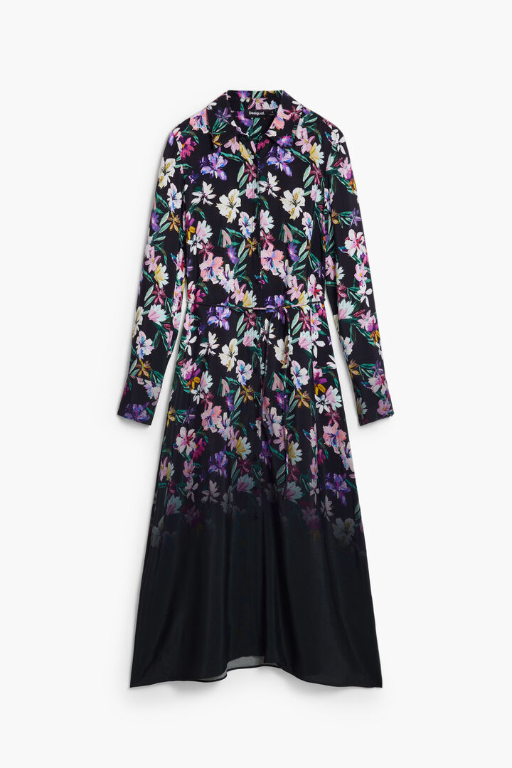 Hemdblusenkleid mit Blumenverlauf | Desigual