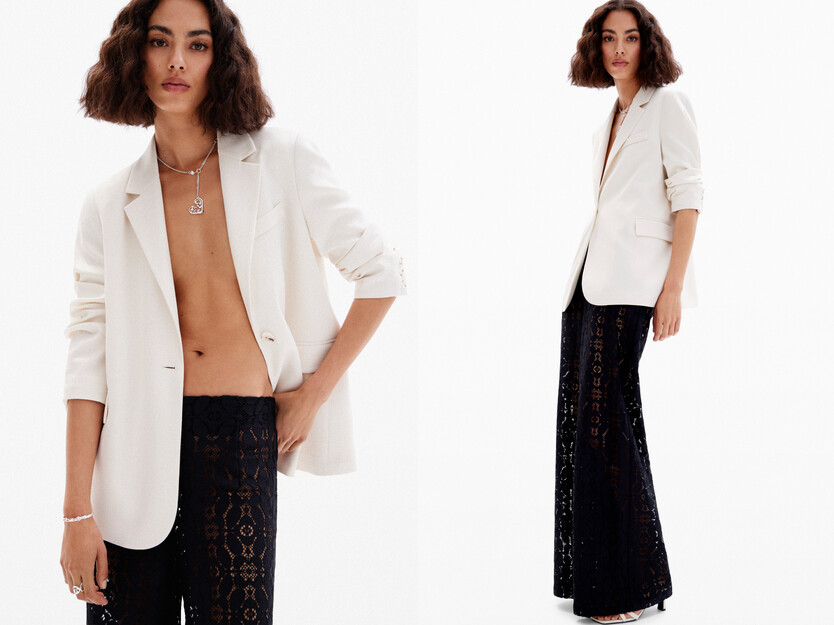 Blazer liso textura