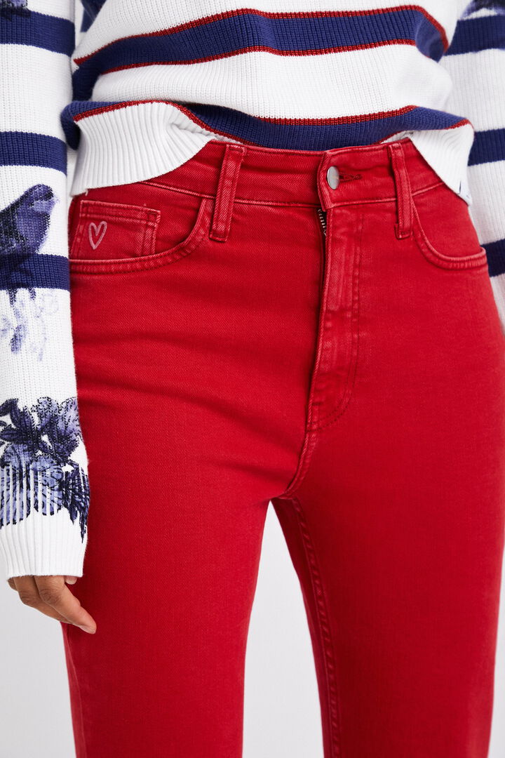 Flared ankle grazer trousers | Desigual