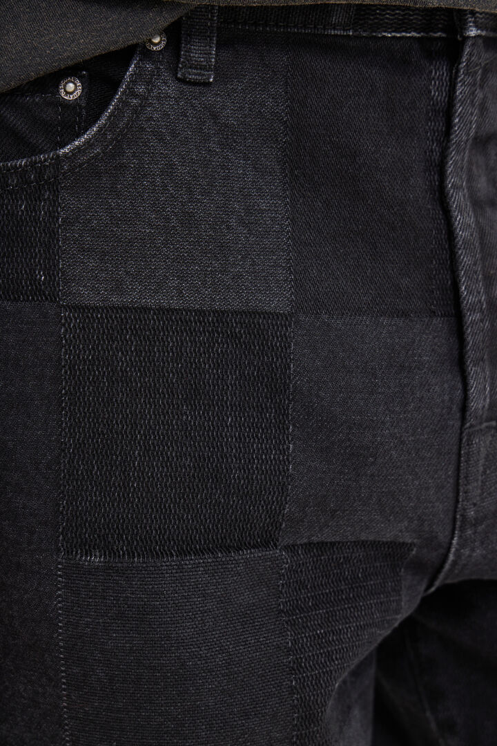 Vaqueros cortos jacquard patch | Desigual