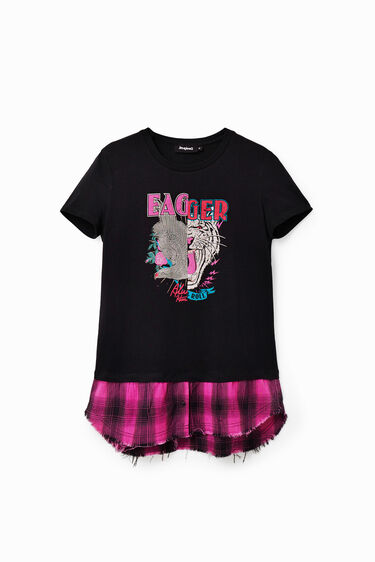 Maglietta rock doppio strato | Desigual