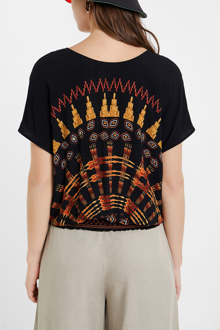 Blusa étnica manga murciélago | Desigual