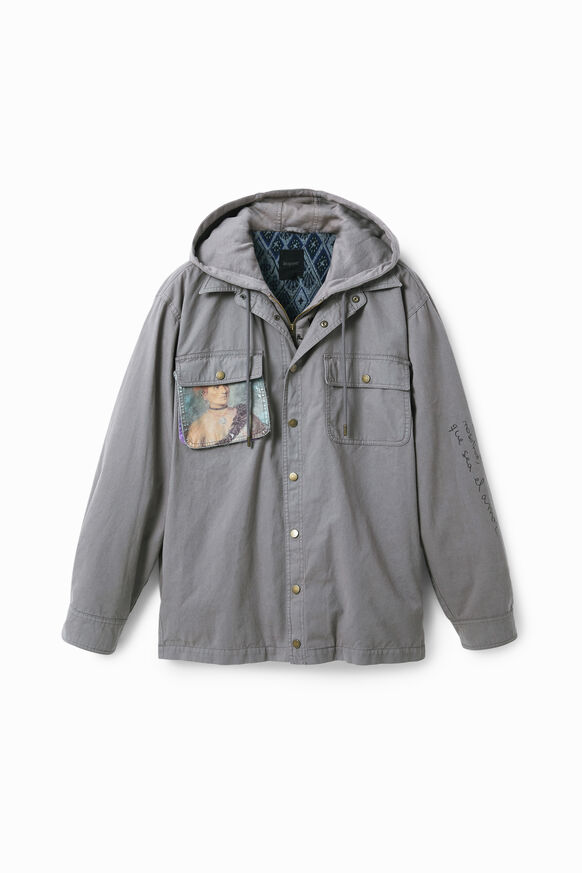 Cotton hooded jacket | Desigual