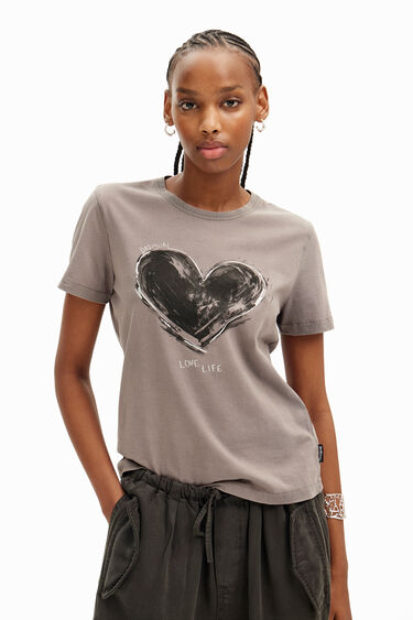 T-shirt basique cœur | Desigual