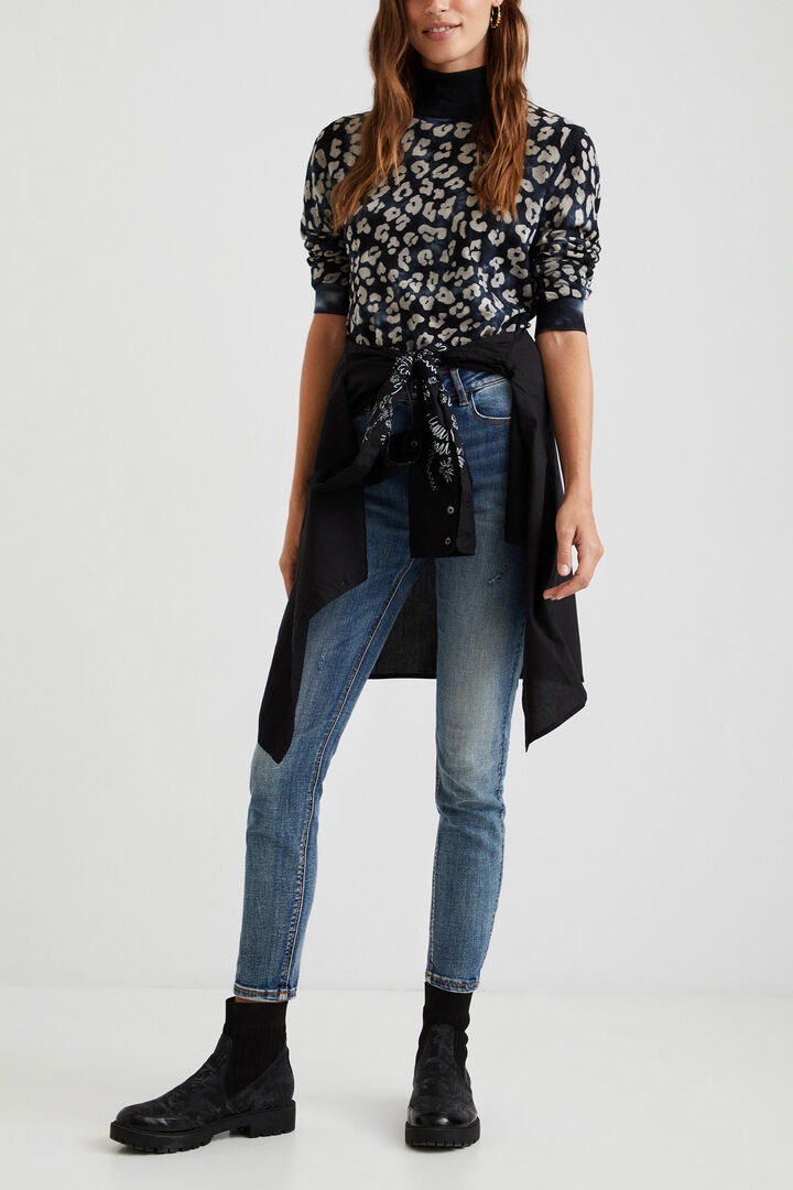 Pantalon en jean skinny chevilles | Desigual