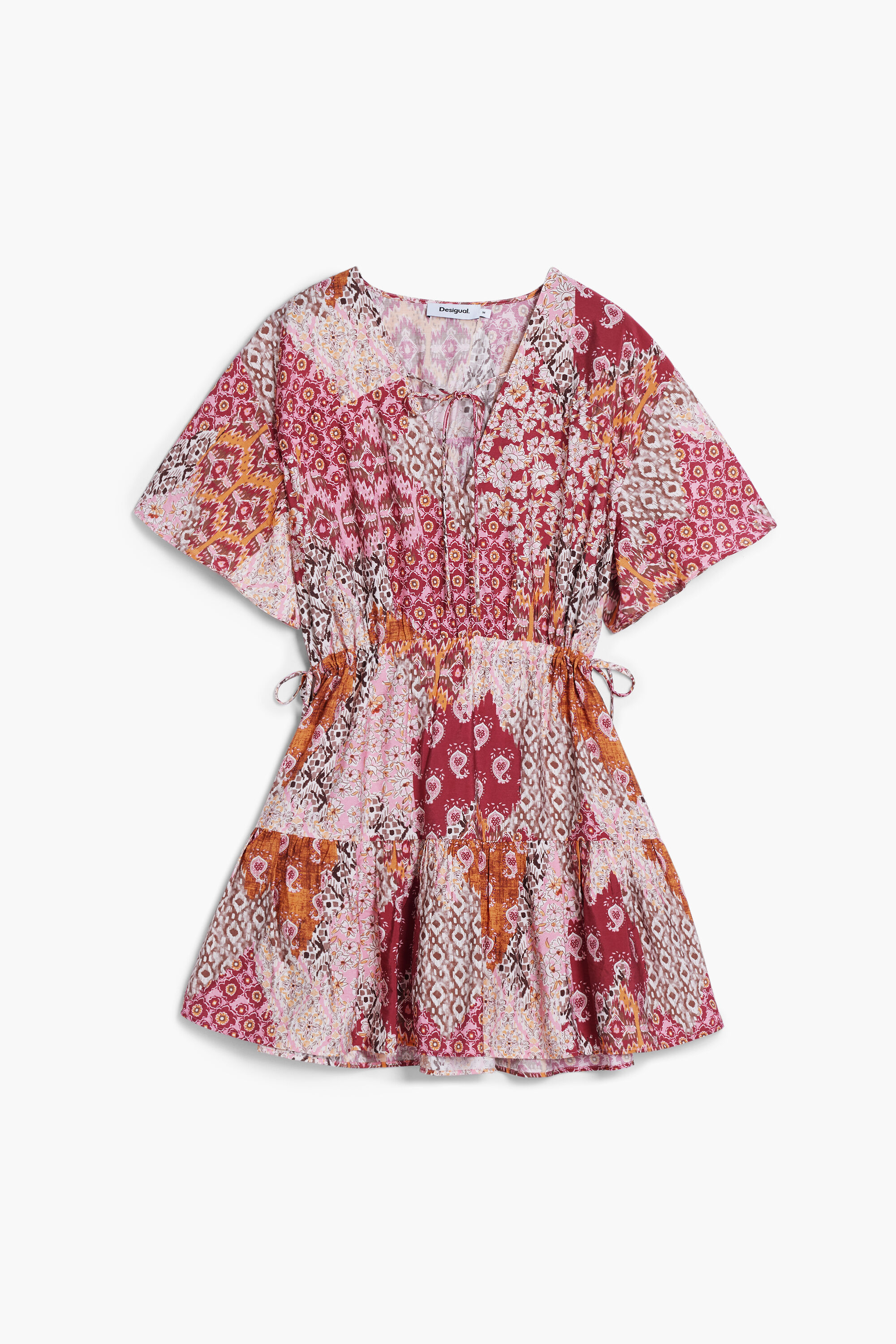 Desigual, Boho short dress, Red, XS