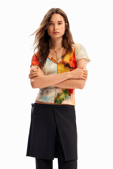 Straight trousers with skirt | Desigual