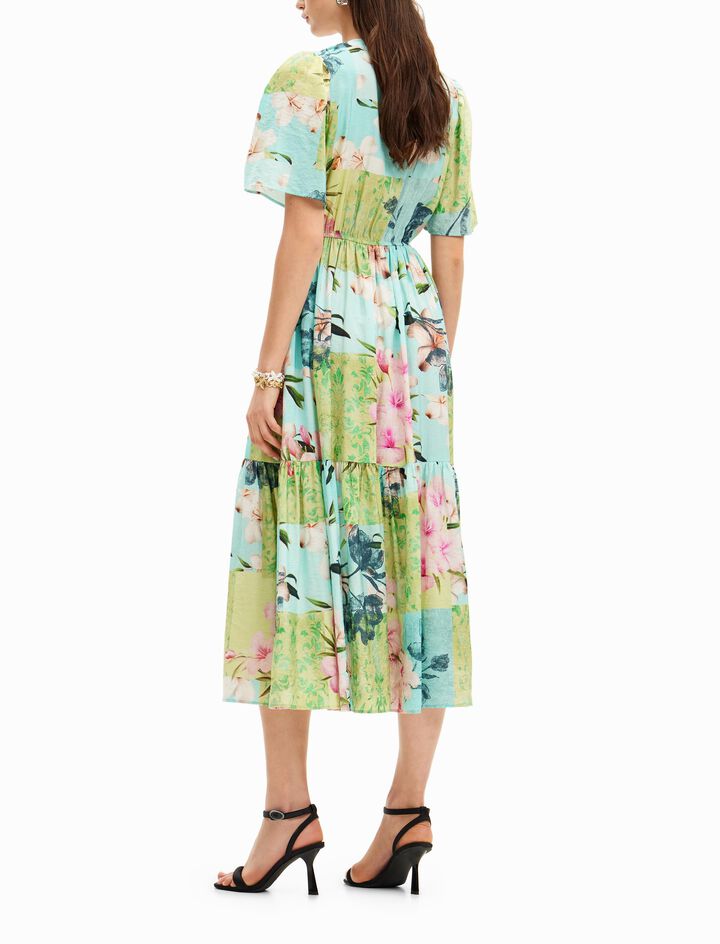 Cherry blossom midi dress | Desigual
