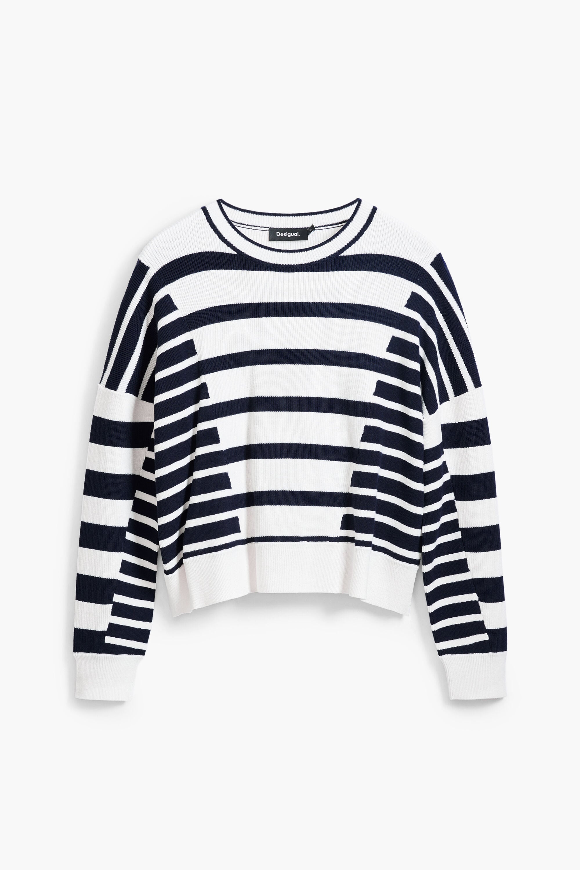 Jersey Jacquard franjas, Blanco,