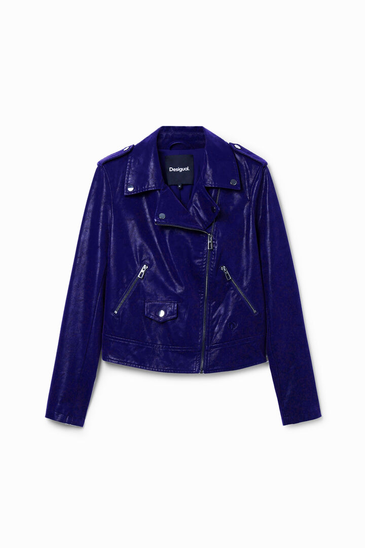 Chaqueta biker textura