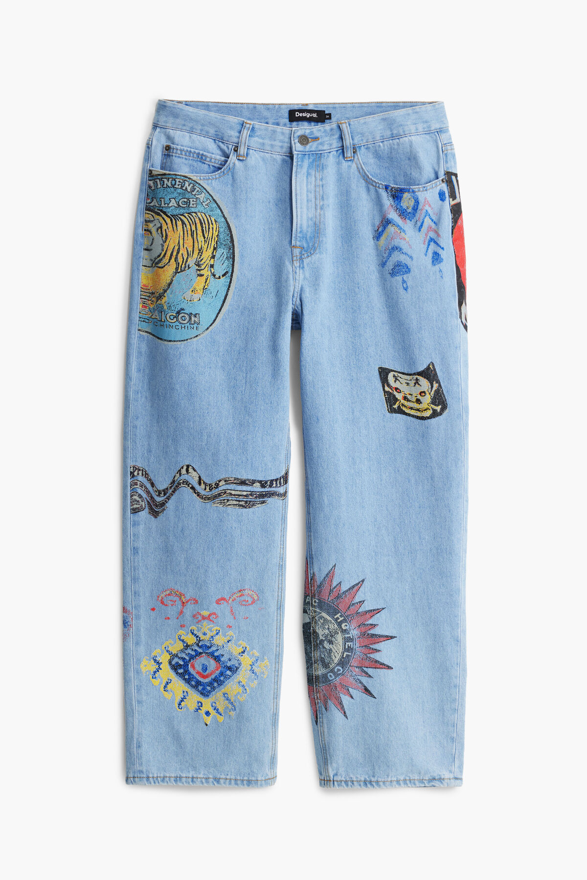プリントデニムパンツ I Desigual.com