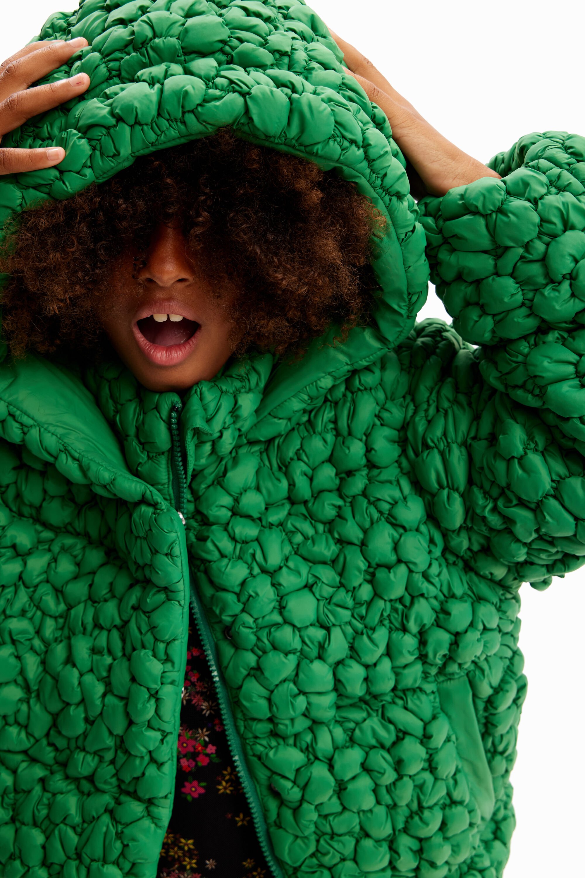 Desigual discount green coat