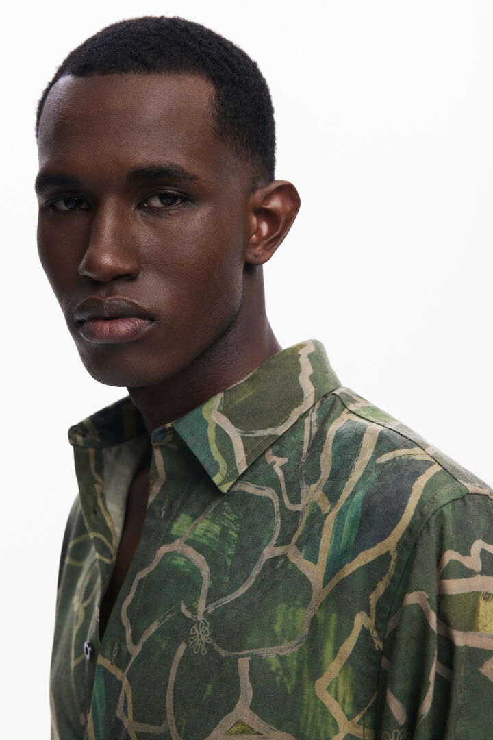 Chemise à manches longues forêt | Desigual