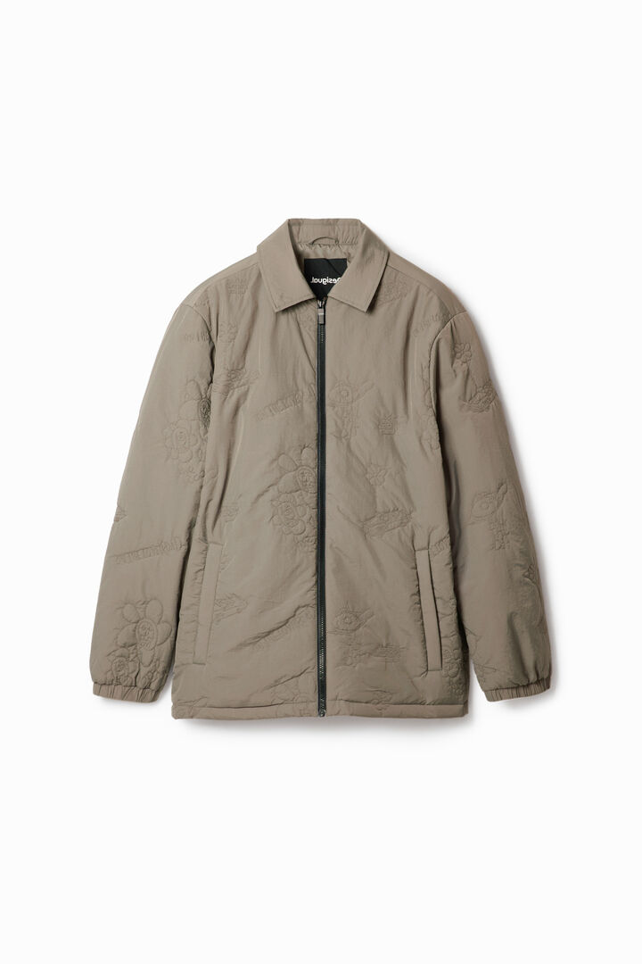 Embroidered padded jacket