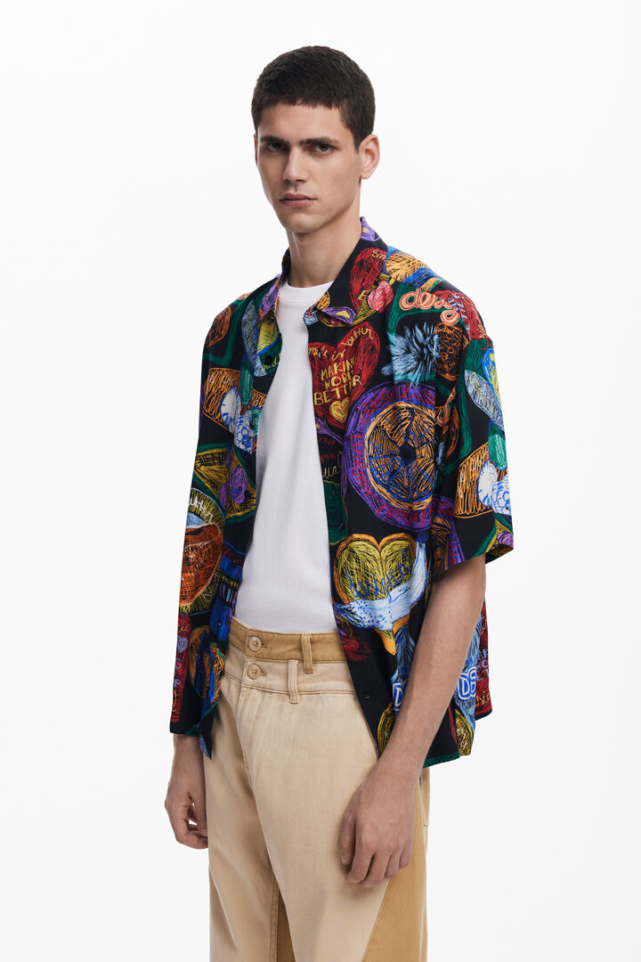 Camisa manga corta frutas