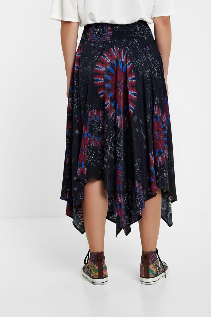 Asymmetric midi-skirt | Desigual