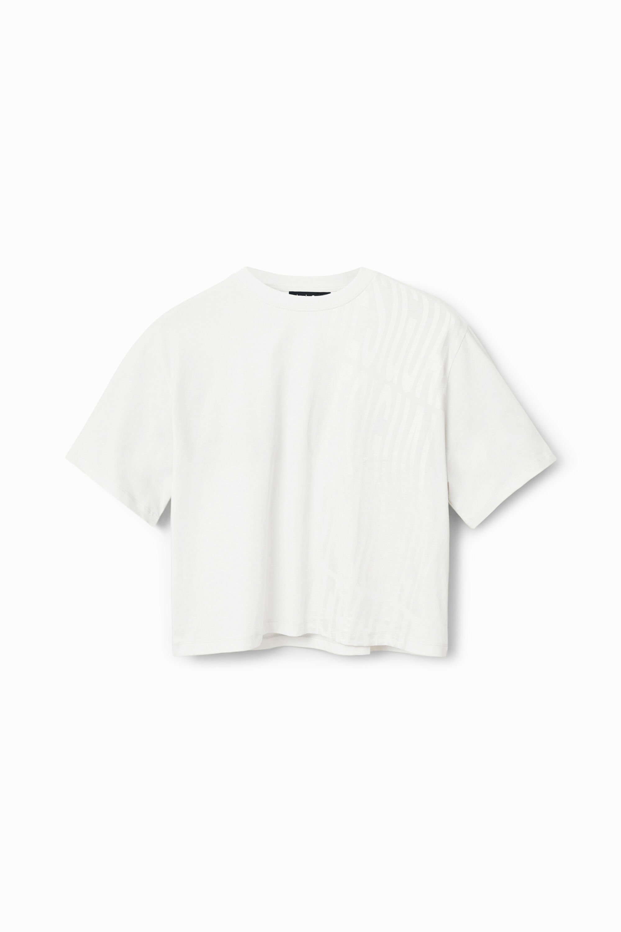 Cropped sport T-shirt - WHITE - XL