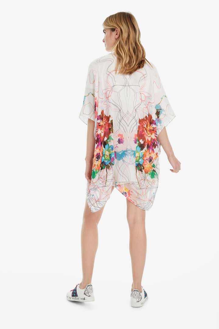 Light Floral Poncho Bahamas | Desigual