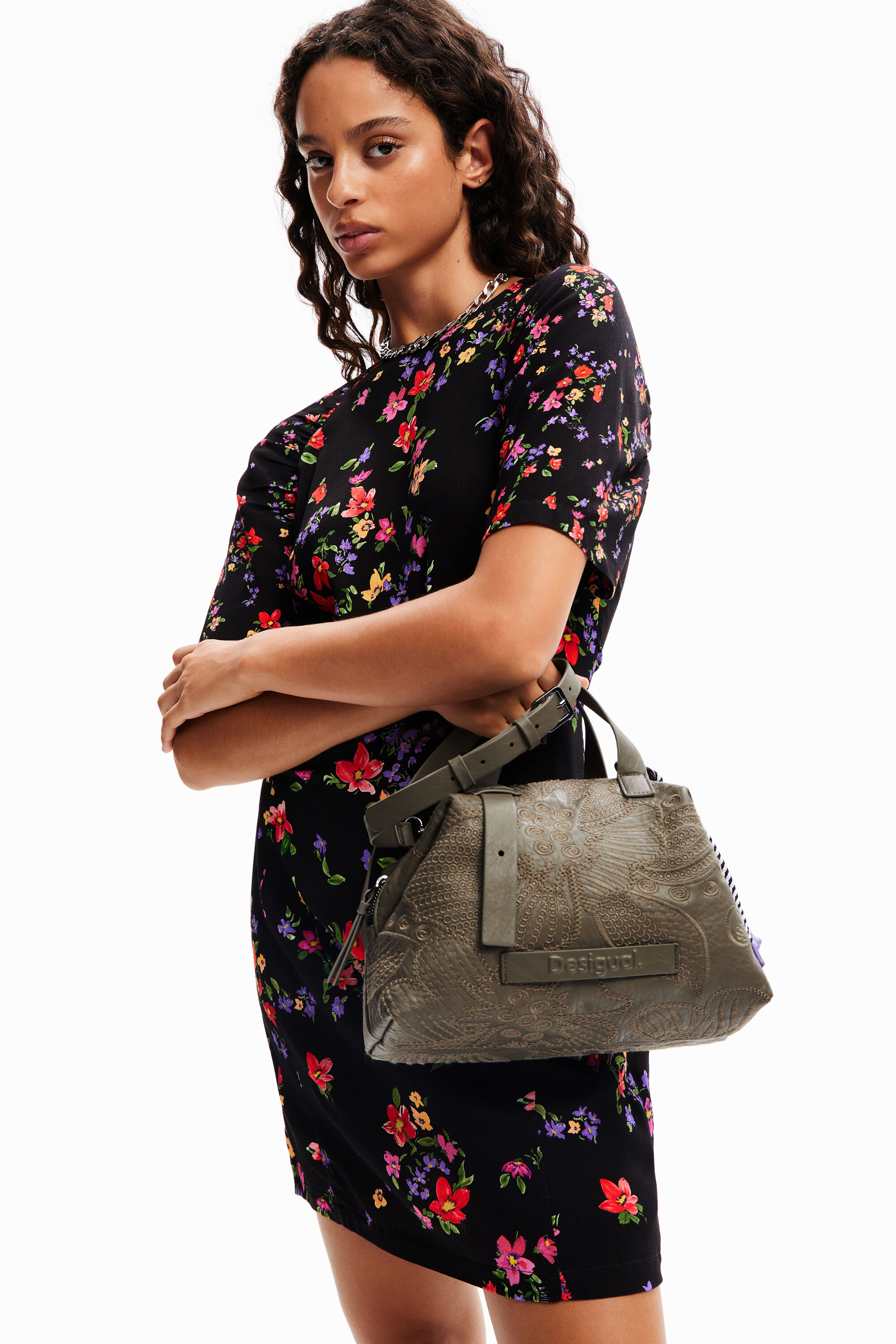 Sac desigual fleurs deals