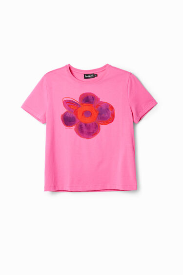 T-shirt met bloemenillustratie | Desigual