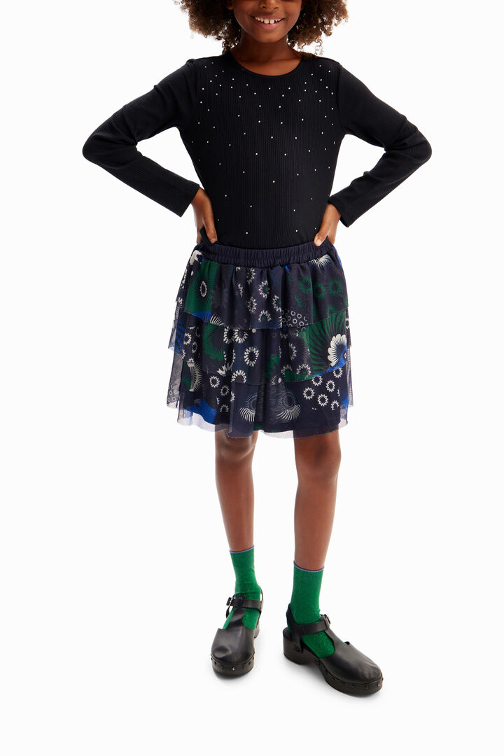 Minifalda tul flores | Desigual