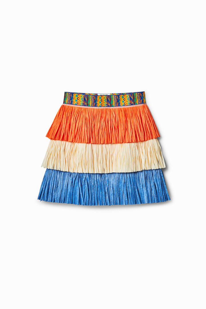 Minissaia franjas Stella Jean | Desigual