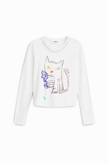 Arty cat T-shirt | Desigual