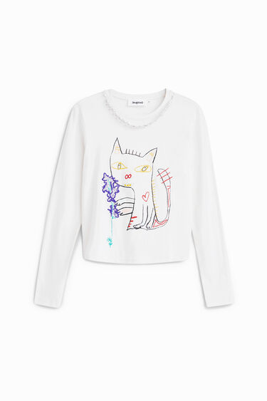 Camiseta arty gato | Desigual