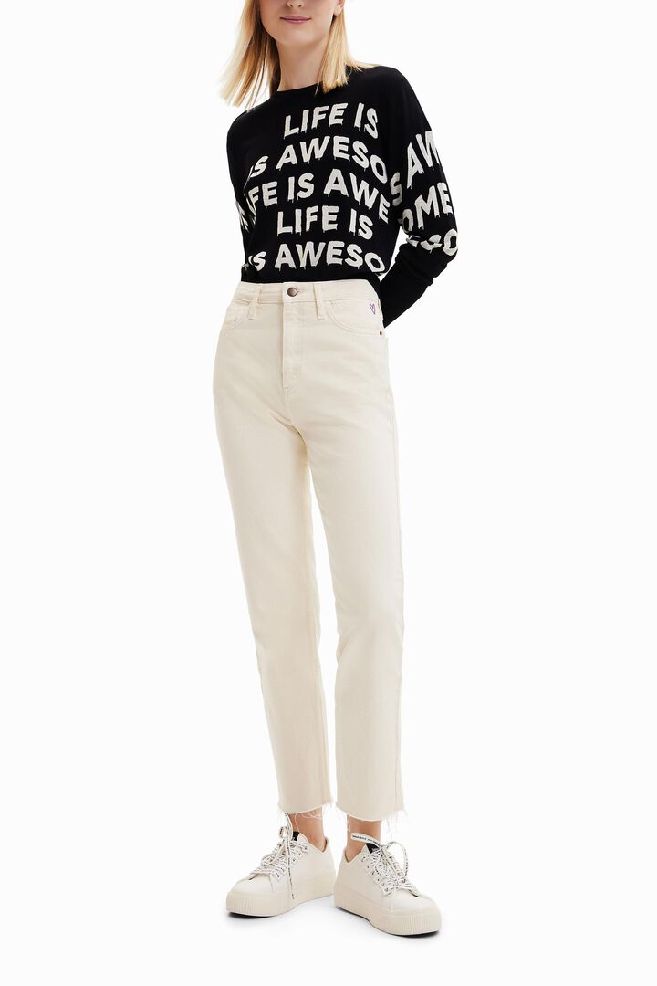 Pull "Life is awesome" | Desigual