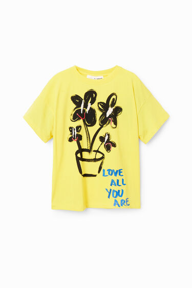 Majica s kratkimi rokavi z motivom rastline | Desigual