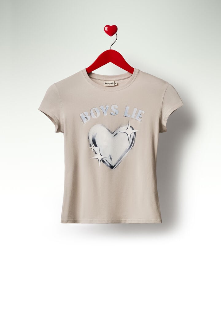 Fitted heart t-shirt