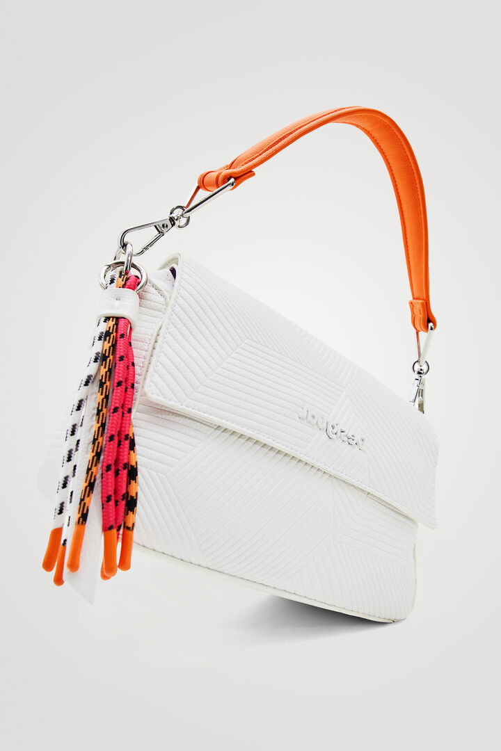 Striped geometric sling bag | Desigual