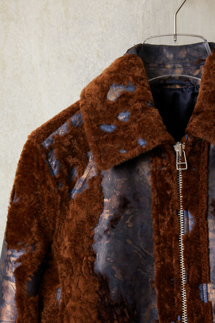 Burnt Studio leather jacket | Desigual