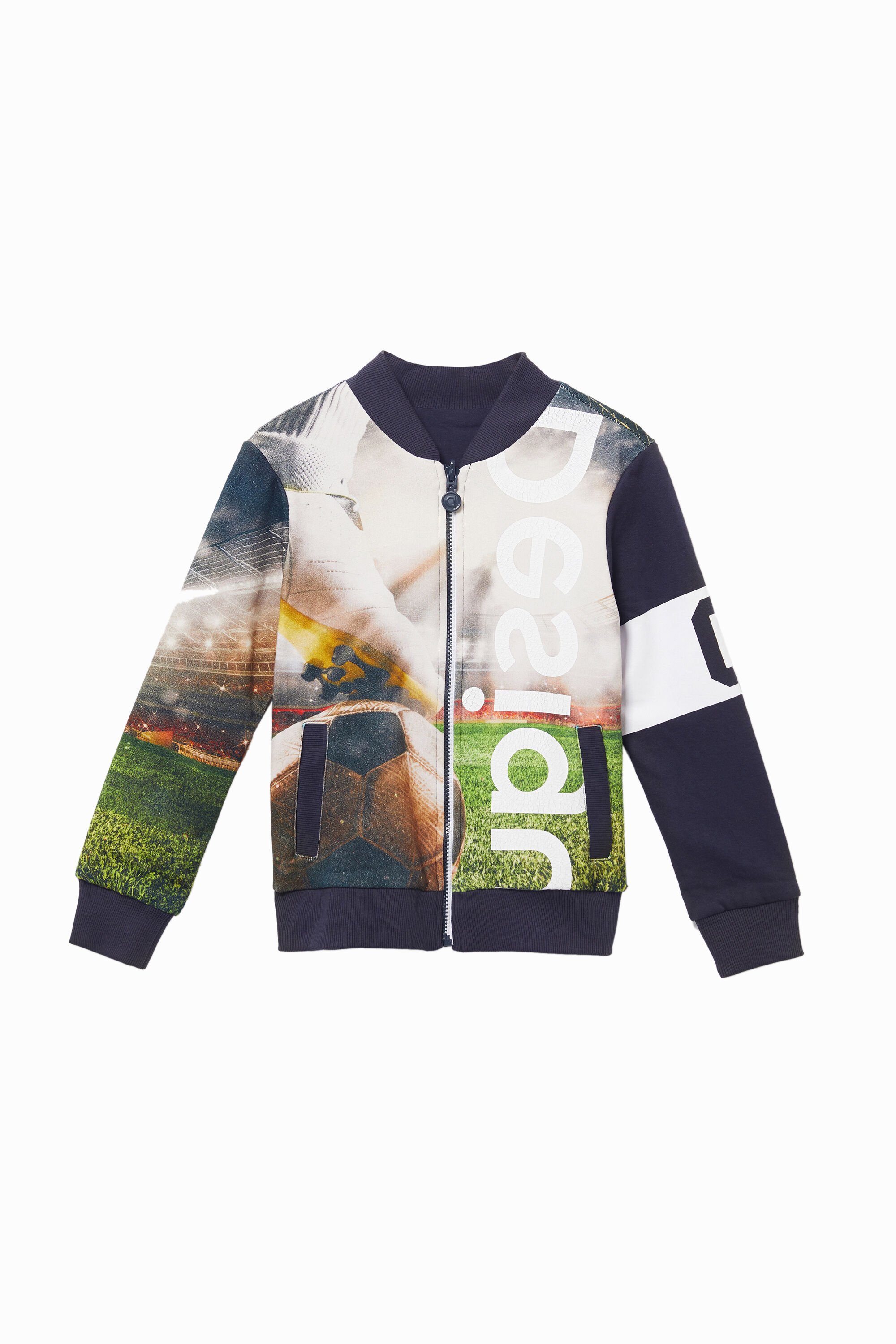 Reversible football sweatshirt
