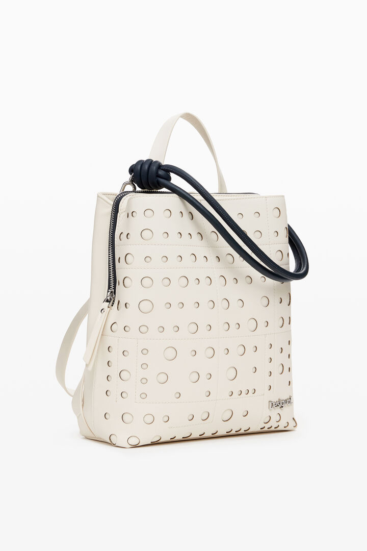 Circle pattern faux leather backpack | Desigual